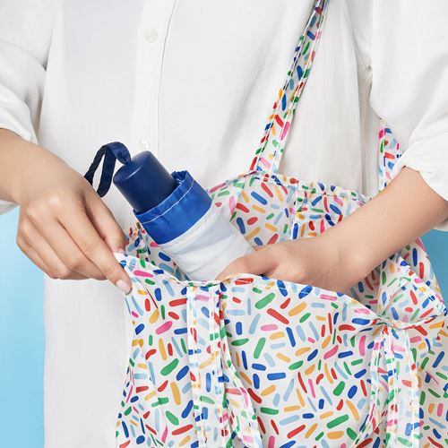 IKEA - KNALLA, umbrella, blue-white