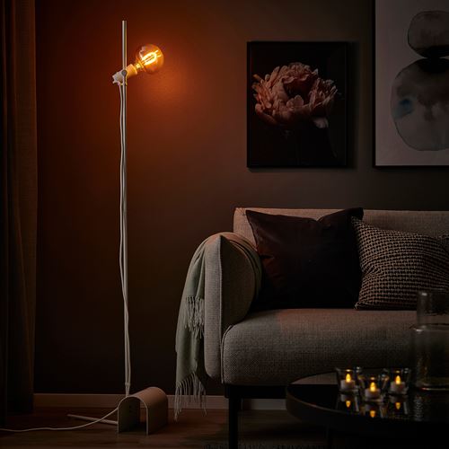 IKEA - MOLNART, LED ampul E27, kahverengi, 150 lm