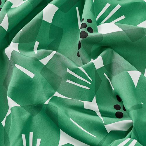 IKEA - ULLRANUNKEL, pre-cut fabric, green, 150x300 cm