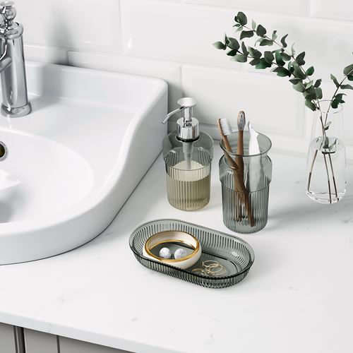 IKEA - BROFJARDEN, banyo seti, gri