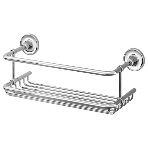 IKEA - BROFJARDEN, shower rack, chrome effect, 33x12 cm
