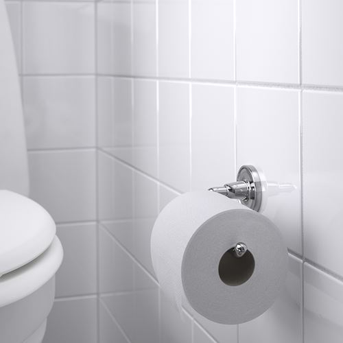 IKEA - BROFJARDEN, toilet roll holder, chrome effect