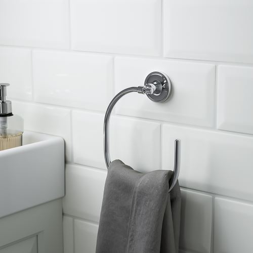 IKEA - BROFJARDEN, havluluk, krom görünümlü, 21 cm