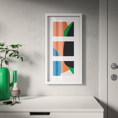 IKEA - RÖDALM, white frame, white, 55x28 cm