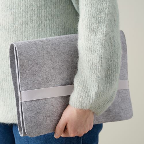 IKEA - SILANG, storage pocket, grey-felt