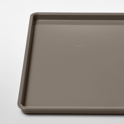 IKEA - KUGGIS, door, dark grey/beige, 26x35 cm