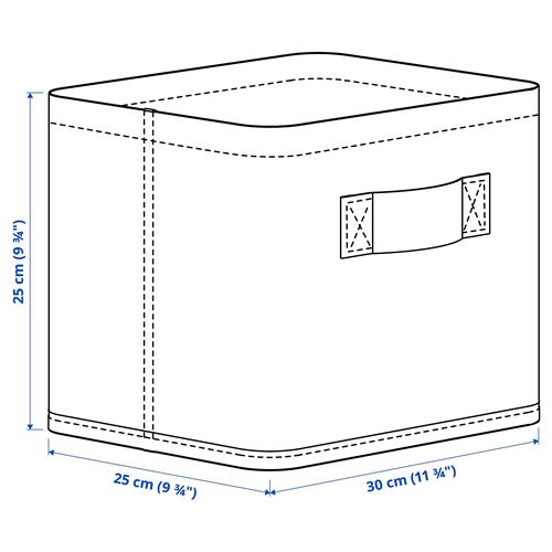 IKEA - PURRPINGLA, sepet, bej, 30x25x25 cm