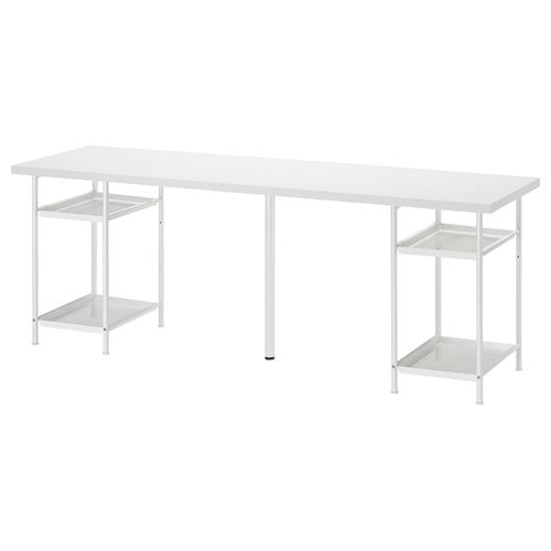 IKEA - LAGKAPTEN/SPAND, desk, white, 200x60 cm