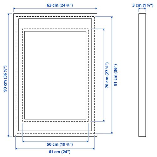 IKEA - RÖDALM, photo frame, oak effect, 61x91 cm