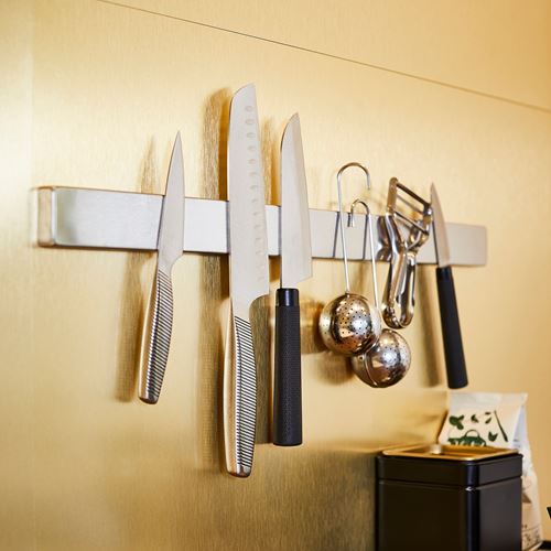 IKEA - KUNGSFORS, magnetic knife rack, stainless steel