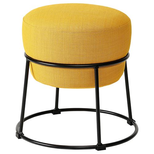 IKEA - EMMISLÖV, pouffe, skiftebo yellow