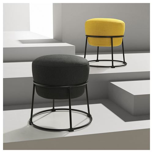 IKEA - EMMISLÖV, pouffe, vissle dark grey