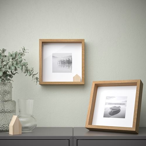 IKEA - SANNAHED, photo frame, oak effect, 25x25 cm