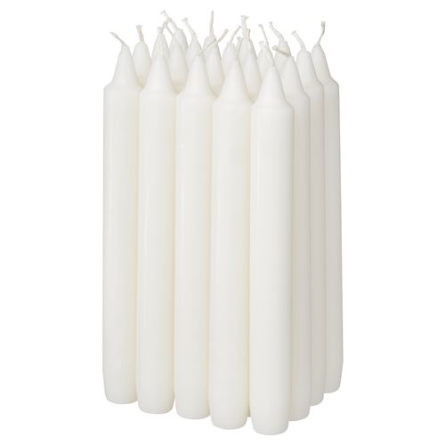 IKEA - NEJLIKSYREN, chandelier candle, white, 19 cm