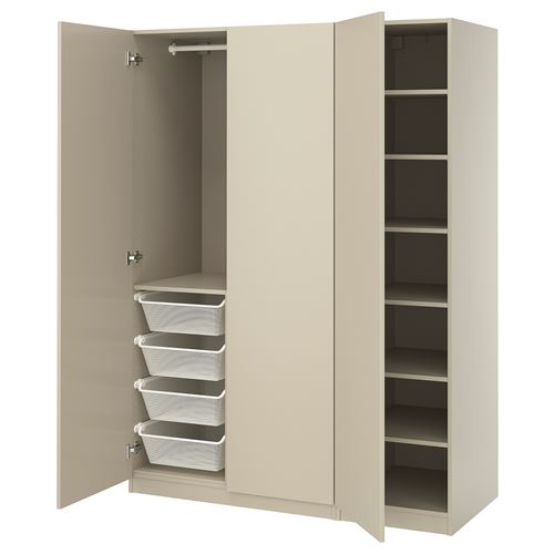 IKEA - PAX/FORSAND, PAX wardrobe, beige, 150x60x201 cm
