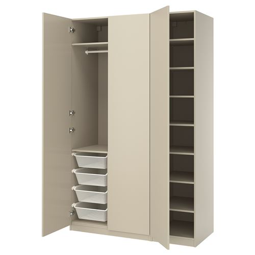 IKEA - PAX/FORSAND, PAX wardrobe, beige, 150x60x236 cm