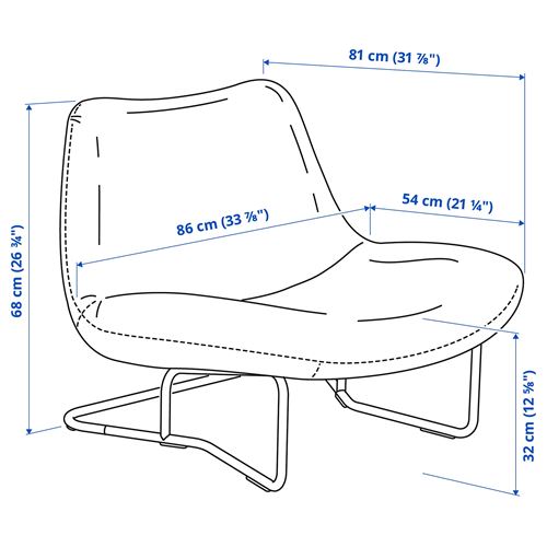 IKEA - SOTENAS, tekli koltuk, hakebo sarı