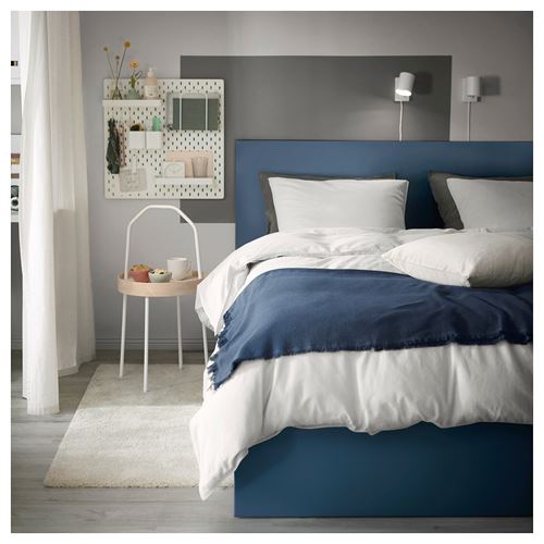 IKEA - MALM/LINDBADEN, double bed, blue, 160x200 cm