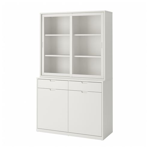 IKEA - TONSTAD, sliding door-cabinet, off white, 120x47x201 cm