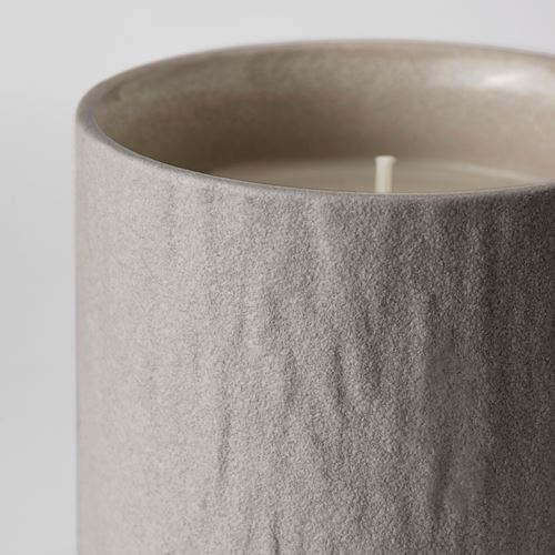 IKEA - SILKESTRAD, scented candle in pot, off white, 45 hr