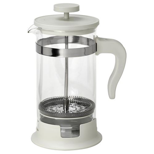 UPPHETTA french press, paslanmaz çelik-kırık beyaz