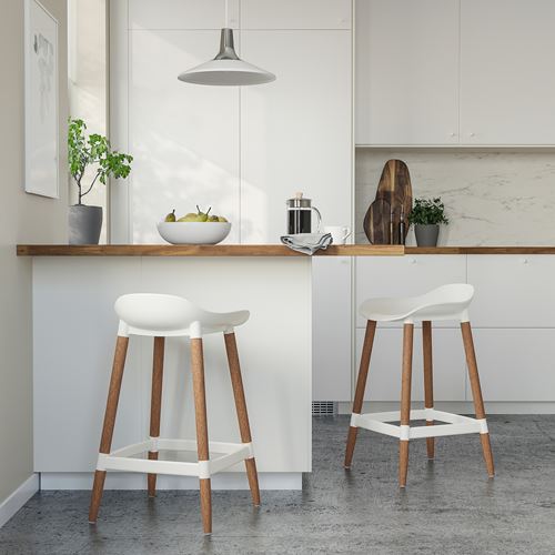 IKEA - GRÖNSTA, bar stool, white, 64 cm