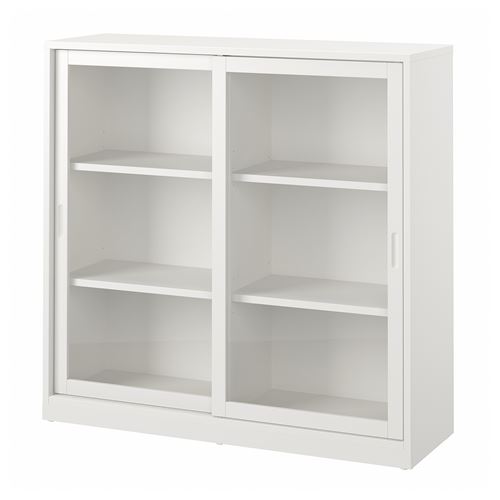 IKEA - TONSTAD, sliding door-cabinet, off white, 120x37x116 cm