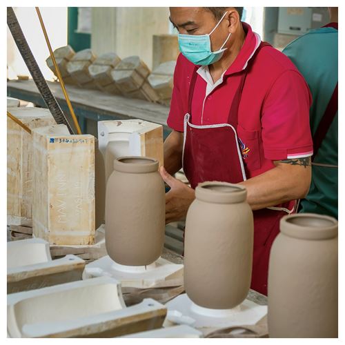 IKEA - MAVINN, stoneware plant vase, brown, 19 cm