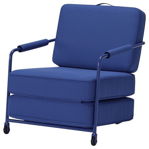 IKEA - BRANNBOLL, recliner, knisa bright blue