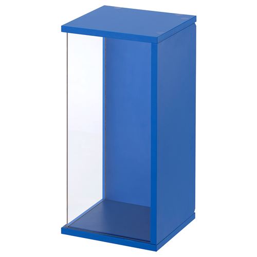 IKEA - BRANNBOLL, wall-mounted display cabinet, bright blue, 50x25x25 cm