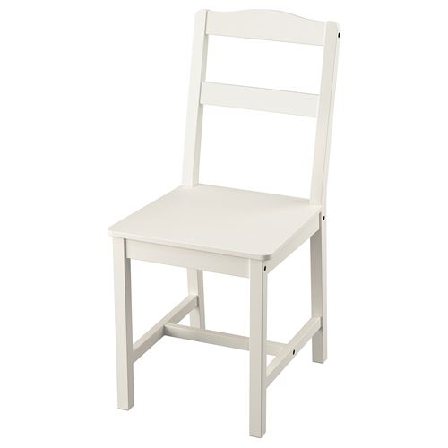 IKEA - HAUGA, wooden chair, white