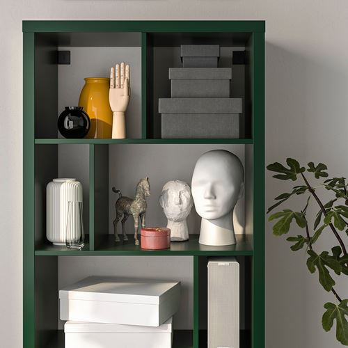 IKEA - KALLAX, Open Shelving Unit, green, 147x77 cm