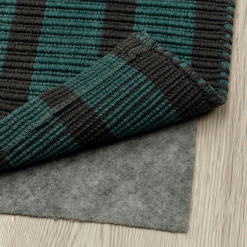 IKEA - VAGSKYLT, runner rug, green/black, 80x150 cm