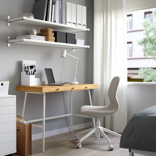 IKEA - LILLASEN, desk, bamboo, 102x49 cm