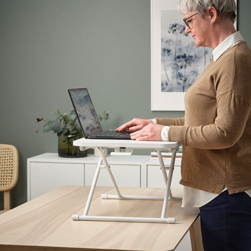 IKEA - DUBBLA, laptop support, white, 60x40 cm