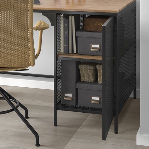 IKEA - FJALLBO, desk, black, 140x70 cm