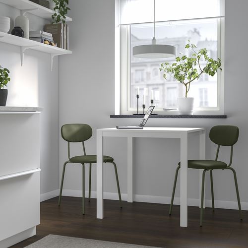 IKEA - MELLTORP, kitchen table, white, 75x75 cm