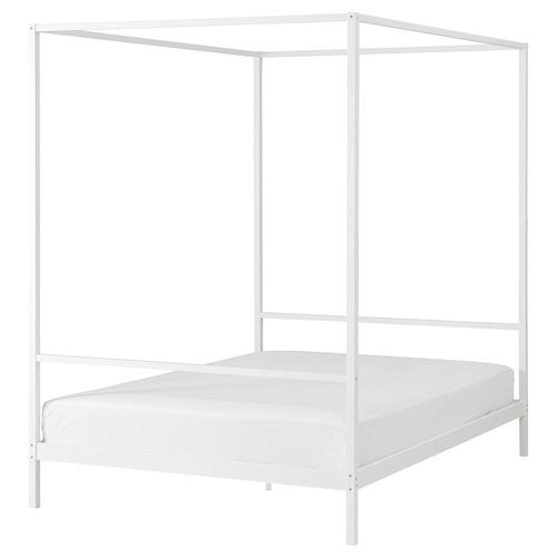 IKEA - VITARNA, double bed, white, 140x200 cm