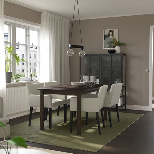 IKEA - STRANDTORP, extendable dining table, brown, seats 4-10