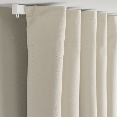 IKEA - KORGMOTT, karartma perde/2 kanat, bej, 145x300 cm