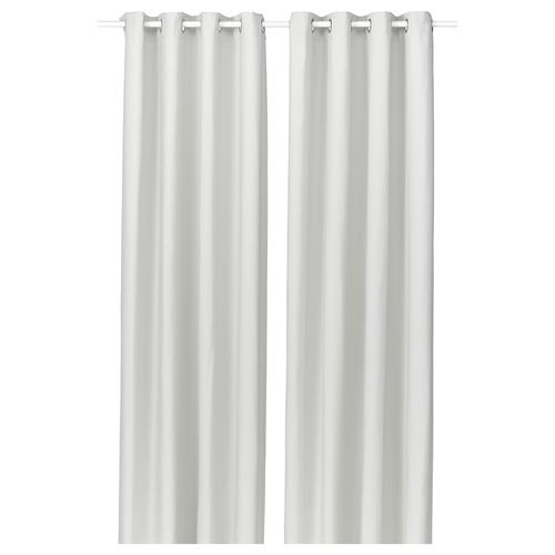 IKEA - GINSTMOTT, fon perde/2 kanat, beyaz, 145x300 cm