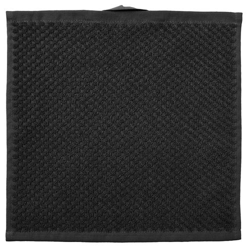 IKEA - GULVIAL, hand towel, black, 30x30 cm