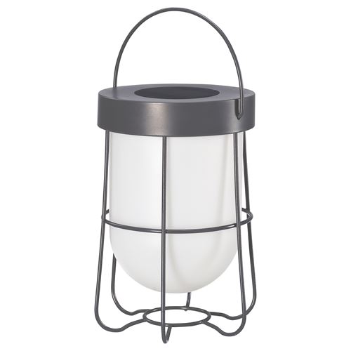 IKEA - SOLVINDEN, masa lambası, gri, 18 cm