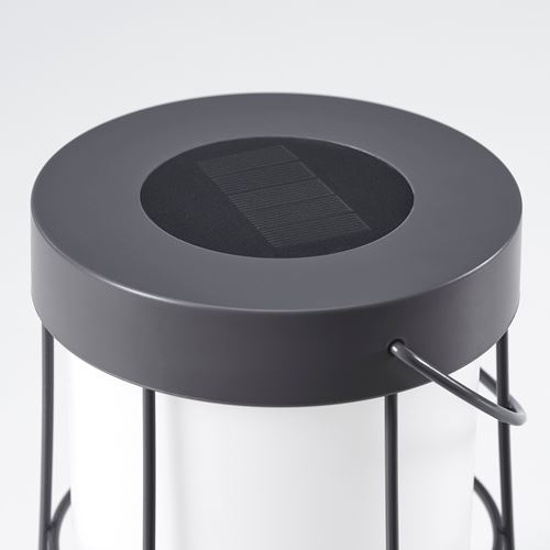 IKEA - SOLVINDEN, masa lambası, gri, 18 cm