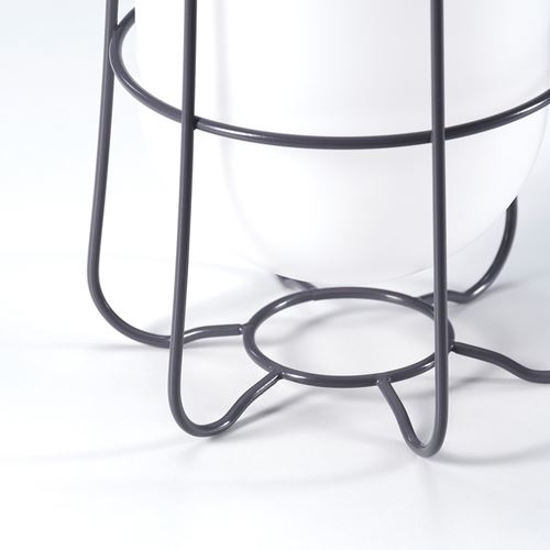 IKEA - SOLVINDEN, masa lambası, gri, 18 cm