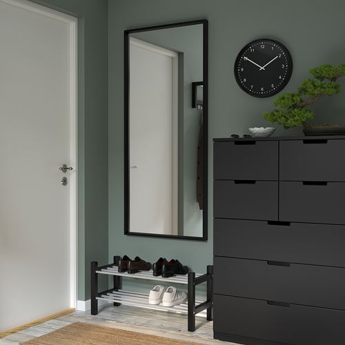 IKEA - NISSEDAL, cheval glass, black, 65x150 cm