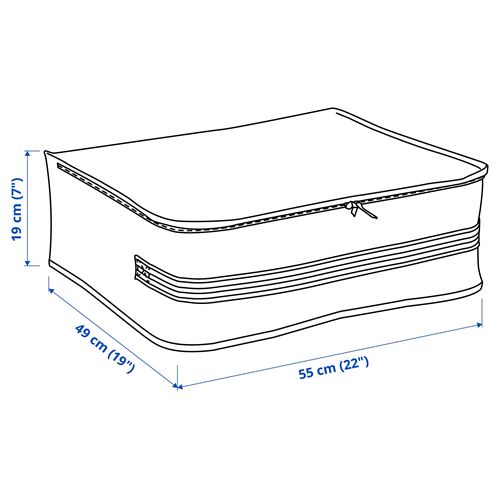 IKEA - GÖRSNYGG, closed storage box, white, 55x49x19 cm