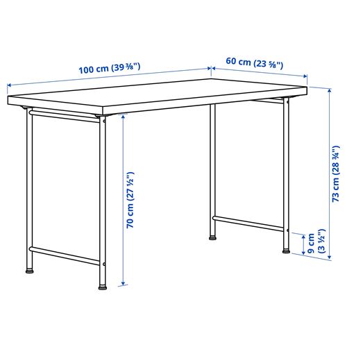 IKEA - LINNMON, çalışma masası, beyaz, 100x60 cm