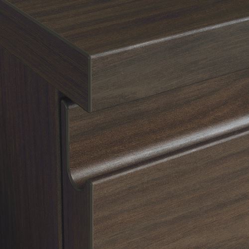 IKEA - STORKLINTA, bedside table, oak effect-dark brown, 40x50x53 cm