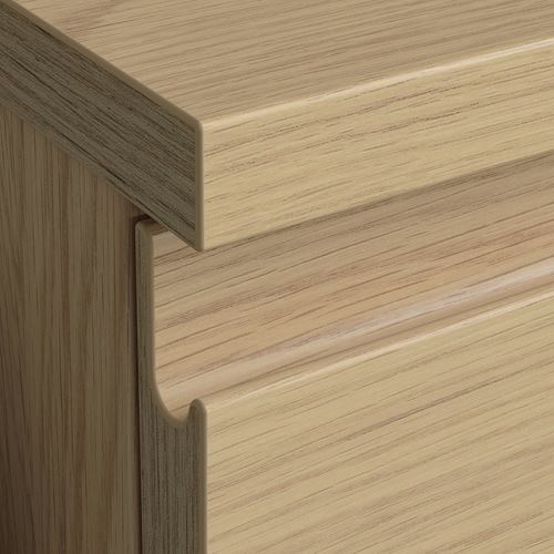 IKEA - STORKLINTA, komodin, meşe görünümlü, 40x50x53 cm